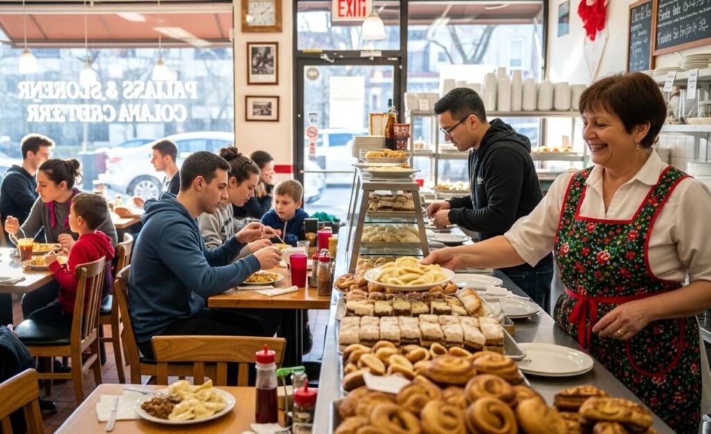 Polish & Slavic Center Cafeteria is a Polish restaurant in Brooklyn, New York. This spot has built a loyal following with its food. 